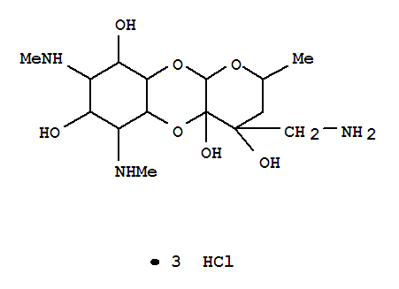 3-aminomethyldihydrospectinomycin molecular structure