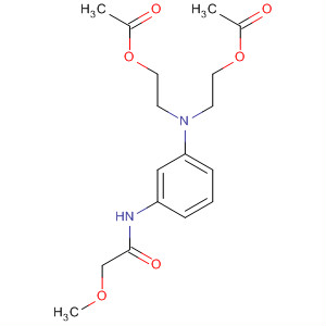 Acetamide, N-[3-[bis[2-(acetyloxy)ethyl]amino]phenyl]-2-methoxy- molecular structure