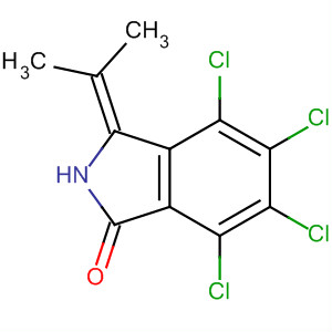 1H-Isoindol-1-one,4,5,6,7-tetrachloro-2,3-dihydro-3-(1-methylethylidene)- molecular structure