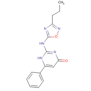 4(1H)-Pyrimidinone, 6-phenyl-2-[(3-propyl-1,2,4-oxadiazol-5-yl)amino]- molecular structure