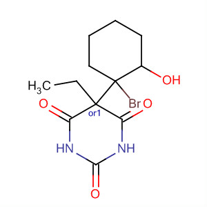 2,4,6(1H,3H,5H)-Pyrimidinetrione,5-(1-bromo-2-hydroxycyclohexyl)-5-ethyl-, trans-