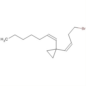 Cyclopropane, 1-(4-bromo-1-butenyl)-1-(1-heptenyl)-, (Z,Z)- molecular structure