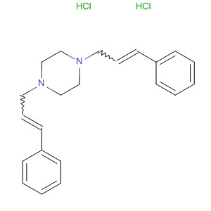 Piperazine, 1,4-bis(3-phenyl-2-propenyl)-, dihydrochloride molecular structure