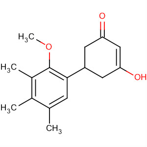 2-Cyclohexen-1-one, 3-hydroxy-5-(2-methoxy-3,4,5-trimethylphenyl)- molecular structure