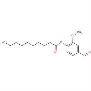 Decanoic acid, 4-formyl-2-methoxyphenyl ester molecular structure