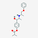 4-{1-hydroxy-2-[(1-methyl-2-phenoxyethyl)amino]propyl}phenyl 2-methylpropanoate