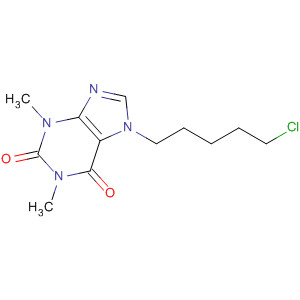 1H-Purine-2,6-dione, 7-(5-chloropentyl)-3,7-dihydro-1,3-dimethyl- molecular structure
