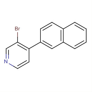 Pyridine, 3-bromo-4-(2-naphthalenyl)- molecular structure
