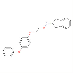 2H-Inden-2-one, 1,3-dihydro-, O-[2-(4-phenoxyphenoxy)ethyl]oxime molecular structure