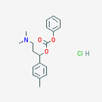 CARBONIC ACID (A-(2-(DIMETHYLAMINO)ETHYL)-P-METHYLBENZYL) PHENYL ESTER HCL molecular structure