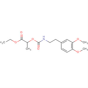 Propanoic acid, 2-[[[[2-(3,4-dimethoxyphenyl)ethyl]amino]carbonyl]oxy]-,ethyl ester molecular structure