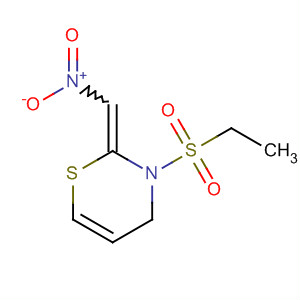 2H-1,3-Thiazine, 3-(ethylsulfonyl)tetrahydro-2-(nitromethylene)- molecular structure