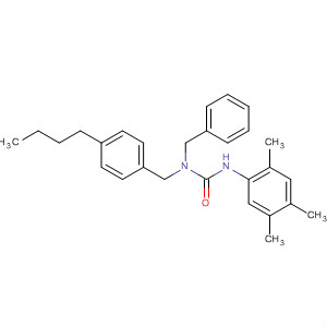 Urea,N-[(4-butylphenyl)methyl]-N-(phenylmethyl)-N'-(2,4,5-trimethylphenyl)- molecular structure