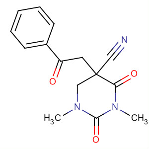 5-Pyrimidinecarbonitrile,hexahydro-1,3-dimethyl-2,4-dioxo-5-(2-oxo-2-phenylethyl)-