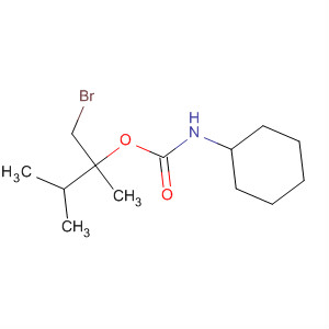 Carbamic acid, cyclohexyl-, 1-(bromomethyl)-1,2-dimethylpropyl ester molecular structure