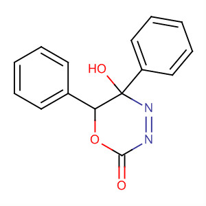2H-1,3,4-Oxadiazin-2-one, tetrahydro-5-hydroxy-5,6-diphenyl- molecular structure