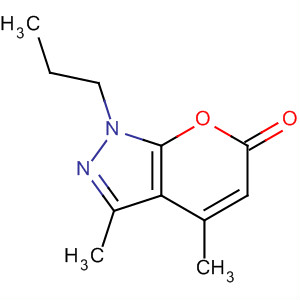 Pyrano[2,3-c]pyrazol-6(1H)-one, 3,4-dimethyl-1-propyl- molecular structure
