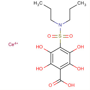 Benzoic acid, 4-[(dipropylamino)sulfonyl]-, cerium(4+) salt, tetrahydrate molecular structure