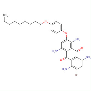 9,10-Anthracenedione,1,4,5,8-tetraamino-2-bromo-6-[4-(nonyloxy)phenoxy]- molecular structure