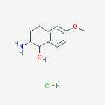 2-AMINO-6-METHOXY-1,2,3,4-TETRAHYDRO-NAPHTHALEN-1-OL HYDROCHLORIDE molecular structure