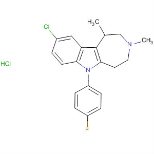 Azepino[4,5-b]indole,9-chloro-6-(4-fluorophenyl)-1,2,3,4,5,6-hexahydro-1,3-dimethyl-,monohydrochloride