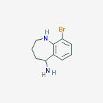 9-bromo-2,3,4,5-tetrahydro-1h-1-benzazepin-5-amine molecular structure