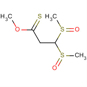 Propanethioic acid, 3,3-bis(methylsulfinyl)-, S-methyl ester molecular structure