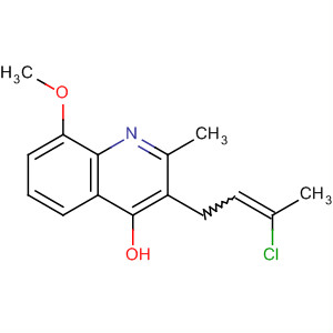 4-Quinolinol, 3-(3-chloro-2-butenyl)-8-methoxy-2-methyl-