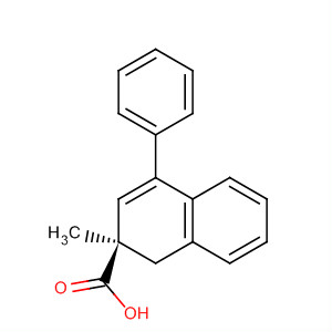 2-Naphthalenecarboxylic acid, 1,2-dihydro-2-methyl-4-phenyl-, (R)- molecular structure