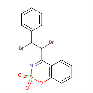 1,2,3-Benzoxathiazine, 4-(1,2-dibromo-2-phenylethyl)-, 2,2-dioxide