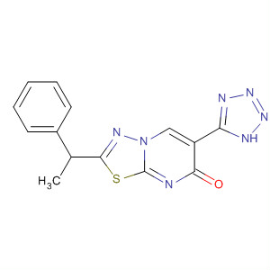 5H-1,3,4-Thiadiazolo[3,2-a]pyrimidin-5-one,2-(1-phenylethyl)-6-(1H-tetrazol-5-yl)-
