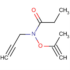 Propanamide, N-2-propynyl-N-(2-propynyloxy)- molecular structure