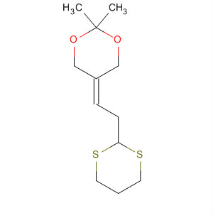 1,3-Dioxane, 5-[2-(1,3-dithian-2-yl)ethylidene]-2,2-dimethyl- molecular structure