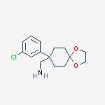 1,4-Dioxaspiro[4.5]decane-8-methanamine, 8-(3-chlorophenyl) molecular structure
