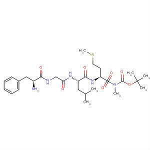 L-Methioninamide,N-[(1,1-dimethylethoxy)carbonyl]-L-phenylalanylglycyl-N-methyl-L-leucyl- molecular structure