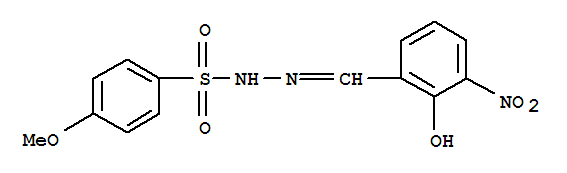 4-methoxy-N'-[(5-nitro-6-oxocyclohexa-2,4-dien-1-ylidene)methyl]benzenesulfonohydrazide