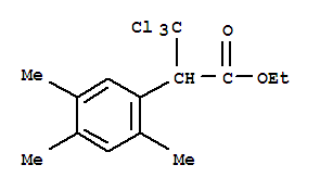 ethyl 3,3,3-trichloro-2-(2,4,5-trimethylphenyl)propanoate molecular structure