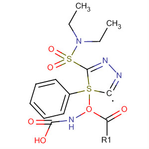 Carbamic acid, [5-[(diethylamino)sulfonyl]-1,3,4-thiadiazol-2-yl]-, phenylester molecular structure