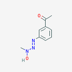 Ethanone, 1-[3-(3-hydroxy-3-methyl-1-triazenyl)phenyl]- molecular structure