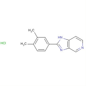 1H-Imidazo[4,5-c]pyridine, 2-(3,4-dimethylphenyl)-, monohydrochloride molecular structure