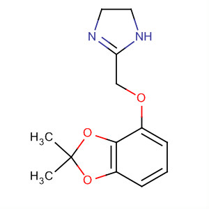 1H-Imidazole,2-[[(2,2-dimethyl-1,3-benzodioxol-4-yl)oxy]methyl]-4,5-dihydro- molecular structure