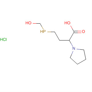 1-Pyrrolidineacetic acid, a-[2-(hydroxymethylphosphinyl)ethyl]-,hydrochloride molecular structure