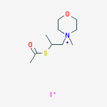 Morpholinium, 4-[2-(acetylthio)propyl]-4-methyl-, iodide
