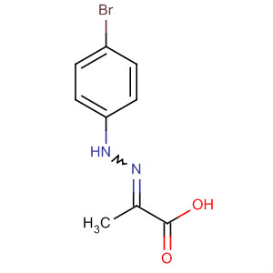 Propanoic acid, 2-[(4-bromophenyl)hydrazono]- molecular structure