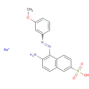2-Naphthalenesulfonic acid, 6-amino-5-[(3-methoxyphenyl)azo]-,monosodium salt molecular structure