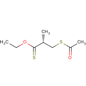 Propanethioic acid, 3-(acetylthio)-2-methyl-, S-ethyl ester, (R)- molecular structure