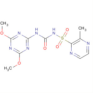 Pyrazinesulfonamide,N-[[(4,6-dimethoxy-1,3,5-triazin-2-yl)amino]carbonyl]-3-methyl- molecular structure