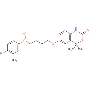 2H-3,1-Benzoxazin-2-one,6-[4-[(4-bromo-3-methylphenyl)sulfinyl]butoxy]-1,4-dihydro-4,4-dimethyl-