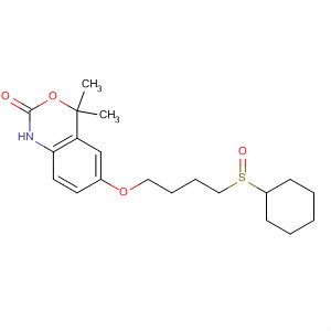 2H-3,1-Benzoxazin-2-one,6-[4-(cyclohexylsulfinyl)butoxy]-1,4-dihydro-4,4-dimethyl-