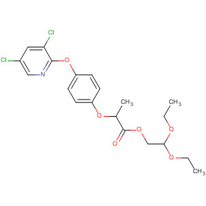 Propanoic acid, 2-[4-[(3,5-dichloro-2-pyridinyl)oxy]phenoxy]-,2,2-diethoxyethyl ester molecular structure